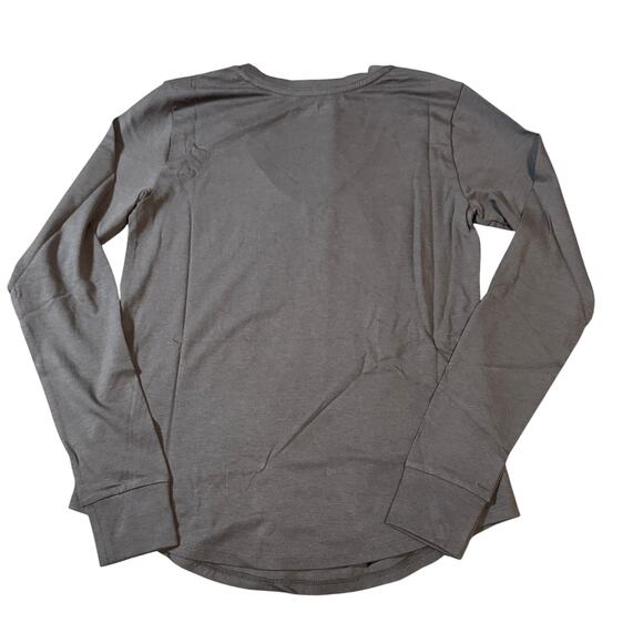 NWT‎ Universal Standard Size 4XS (00-0) LONG SLEEVE V REX Slate Grey Causal Pima - Picture 2 of 9